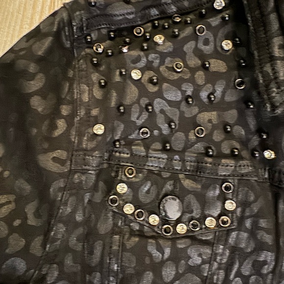 NWT Nice Istanbul Animal Print Coat with Rhinestones Size 40/M - Picture 6 of 7